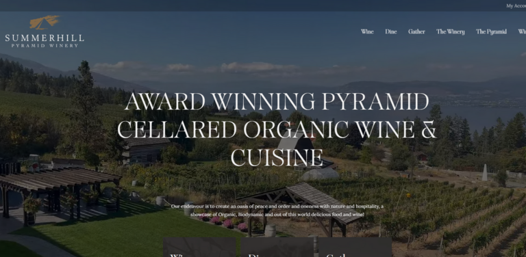 Summerhill Pyramid Winery: A Sanctuary for Organic Wine and Culinary Excellence