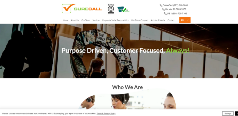SureCall Contact Centers Ltd. Delivers Reliable Customer Care Solutions