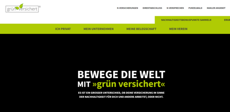 GRÜN VERSICHERT: Sustainable Insurance for a Greener Tomorrow