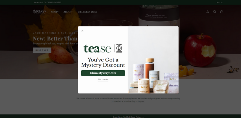 TEASE – Elevating Self-Care with Tea Inspired Wellness & Beauty