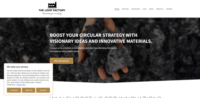 The Loop Factory: Transforming Fibres into Sustainable Innovations