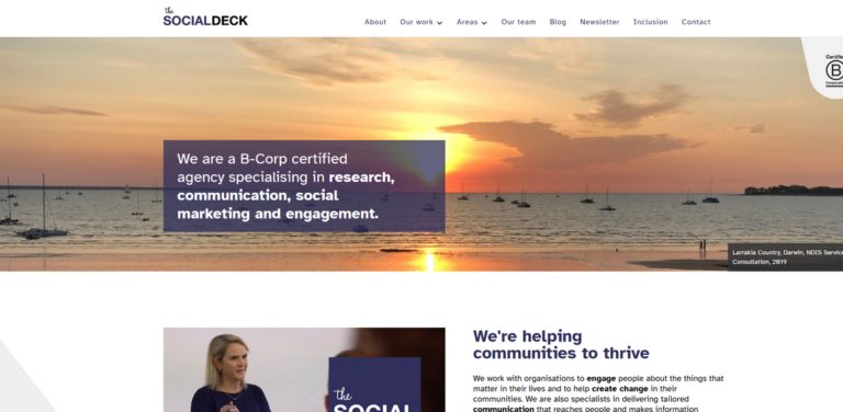 THE SOCIAL DECK: A B-Corp Certified Agency for Community Engagement and Social Change
