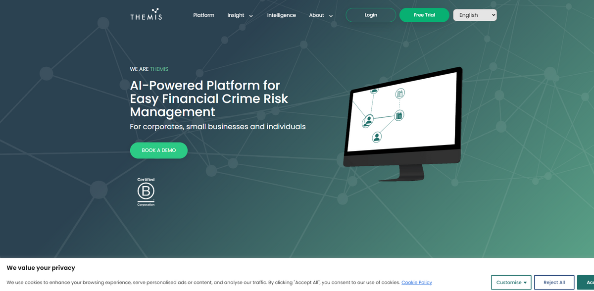 Themis Search: AI-Driven Financial Crime Risk Management Platform