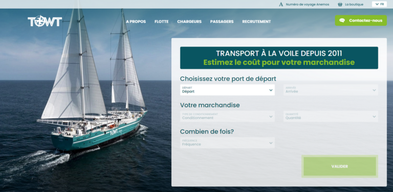 TOWT: Sustainable Maritime Transport Through Wind Power