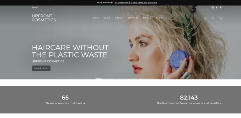 Upfront Cosmetics: Eco-Friendly Haircare Without Plastic Waste