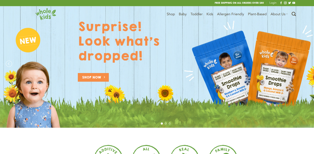Whole Kids organic foods