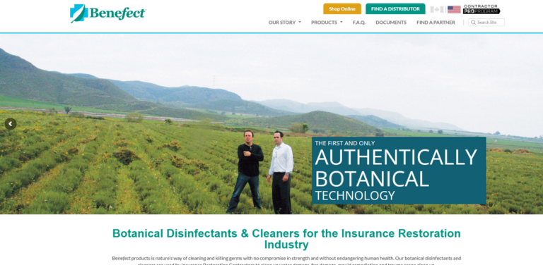 Benefect: Effective Botanical Disinfectants for Professional Cleaning