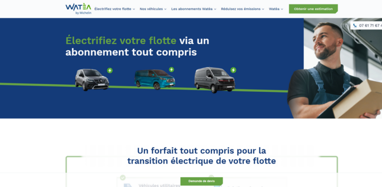 Watèa by Michelin: Comprehensive Electric Mobility Solutions for Fleet Management