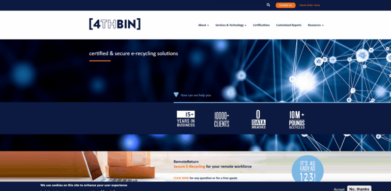 4THBIN: Secure E-Recycling and Data Destruction Solutions