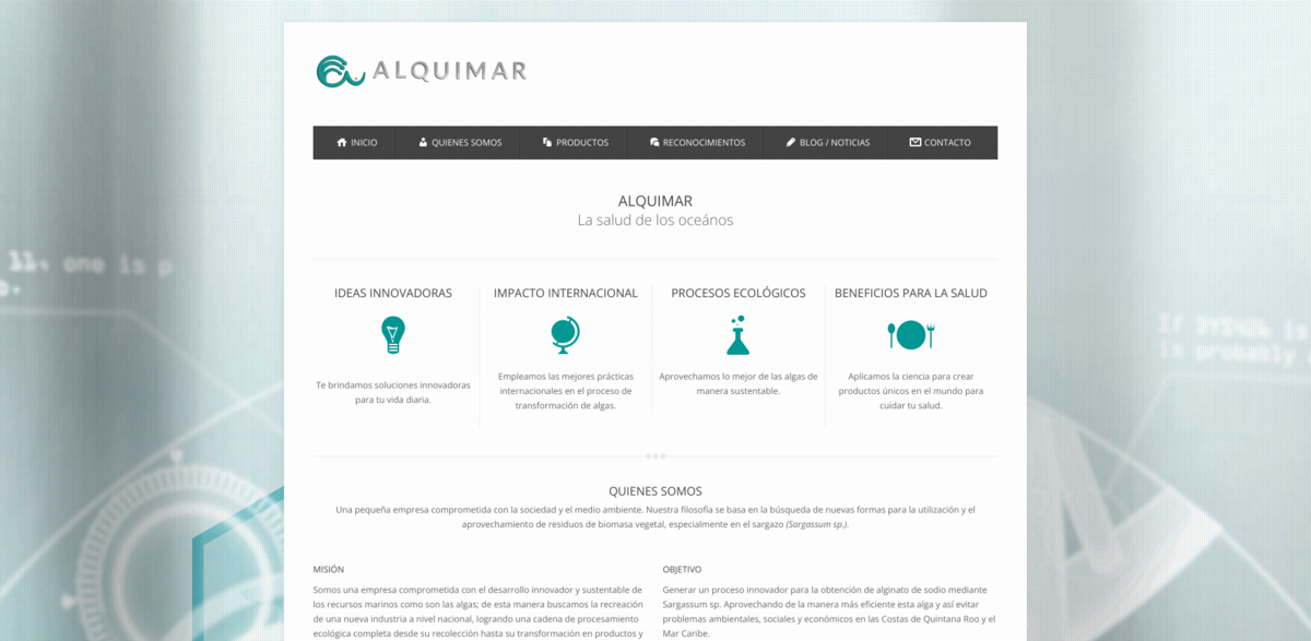 ALQUIMAR marine biomass health products