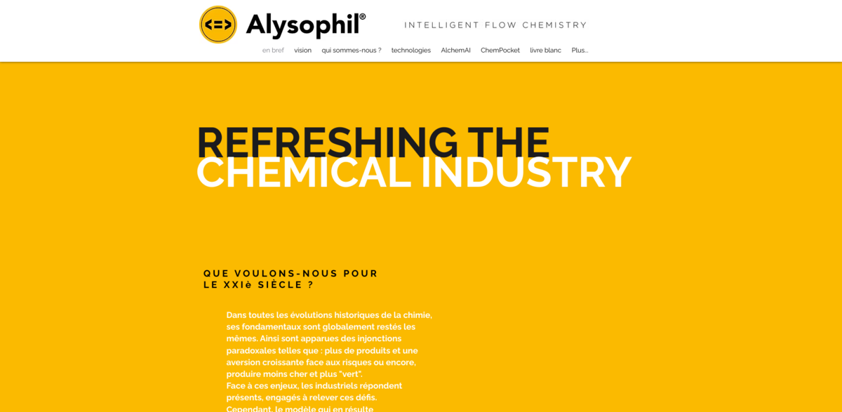 ALYSOPHIL SAS chemical production