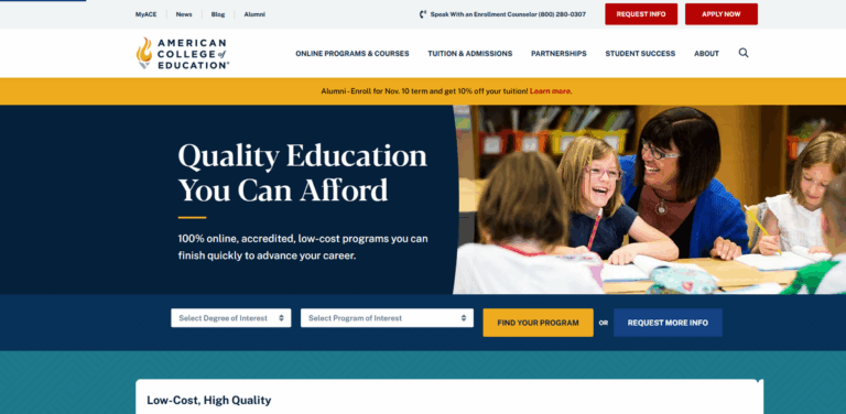 American College of Education: Affordable Online Programs for Career Advancement