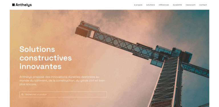 Anthelys: Sustainable Innovations for Construction and Civil Engineering