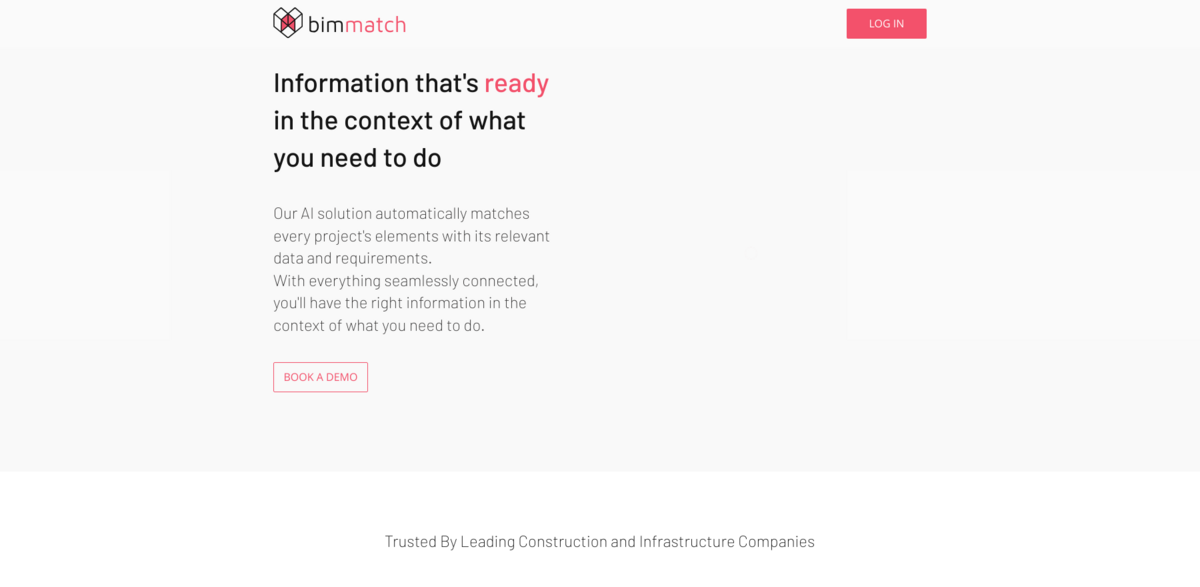 Bimmatch construction AI