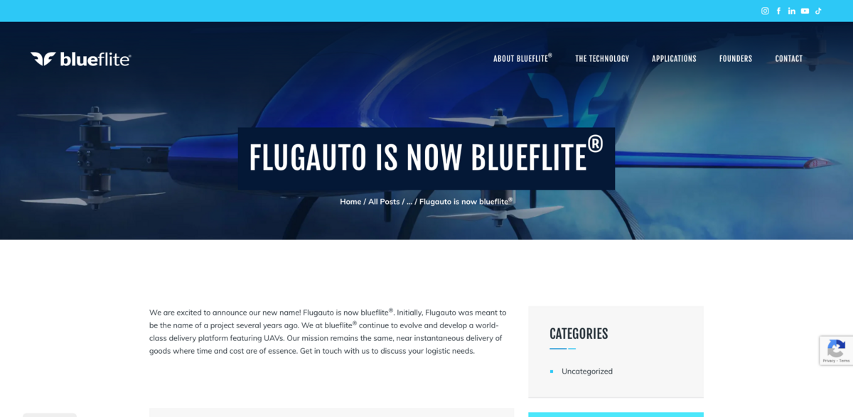 blueflite aerial delivery