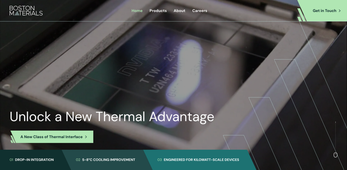 Boston Materials thermal solutions
