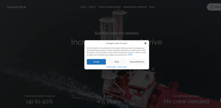 bound4blue: Innovative Wind-Assisted Propulsion Systems for Shipping