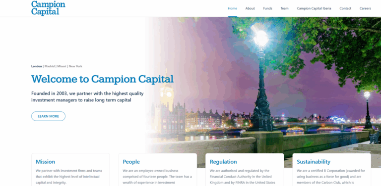 Campion Capital: Expert Investment Advising for Sustainable Growth