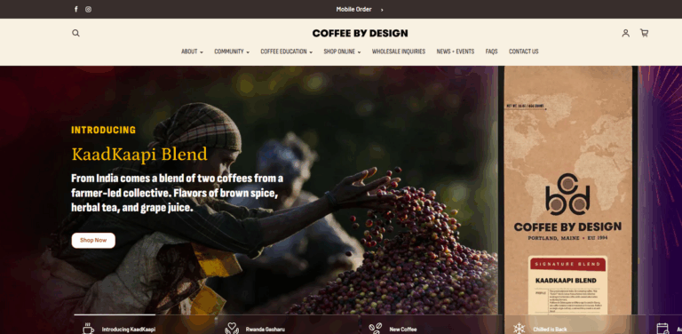 Coffee By Design: Artisanal Coffee with a Commitment to Community and Sustainability