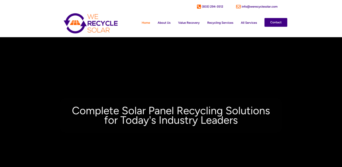 solar panel recycling solutions