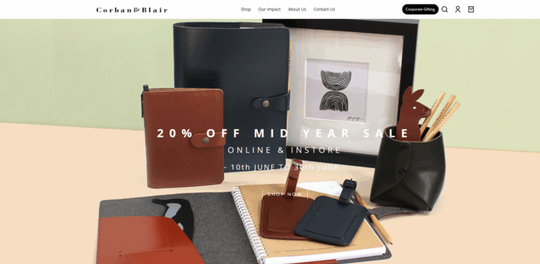 Corban & Blair: Sustainable Design and Quality Stationery Solutions