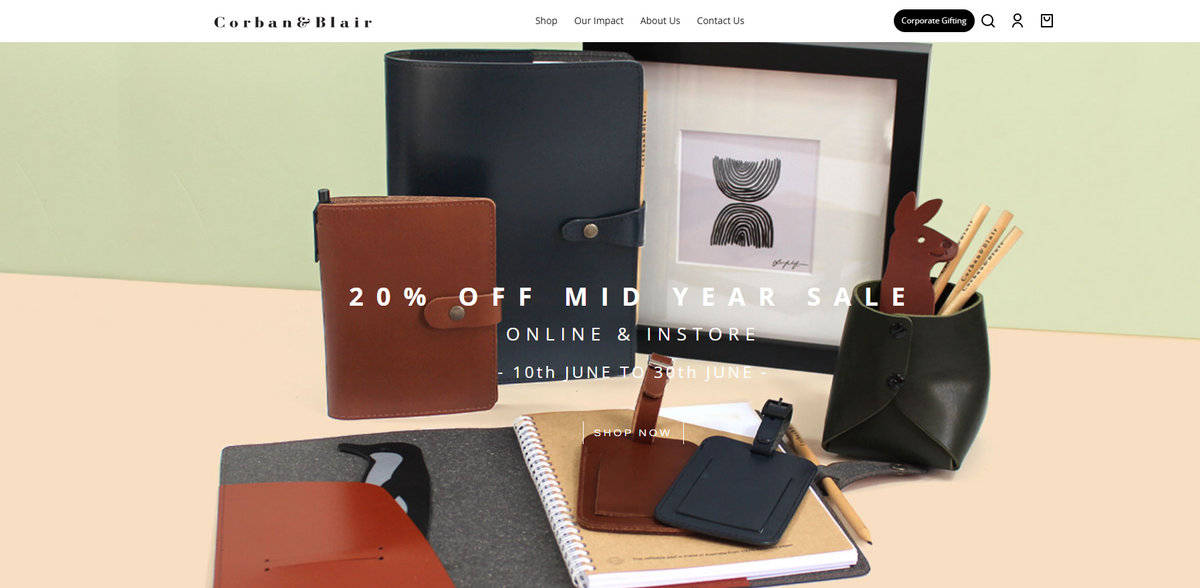 Corban & Blair: Sustainable Design and Quality Stationery Solutions