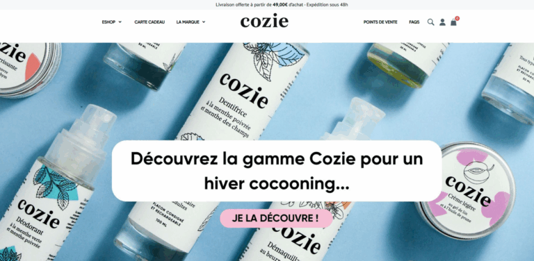 Cozie: Eco-Friendly Personal Care with Organic Products