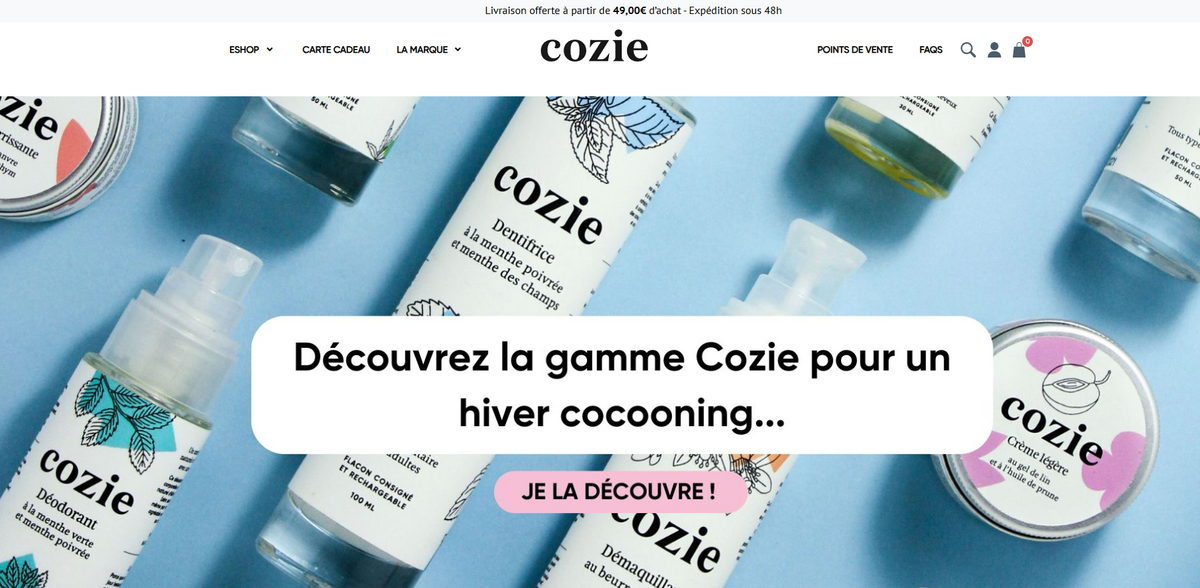 Cozie organic personal care