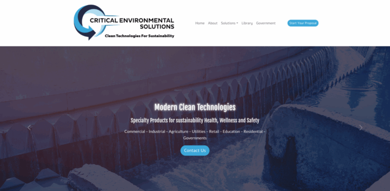 Critical Environmental Solutions: Innovative Clean Technologies for Sustainable Health and Safety
