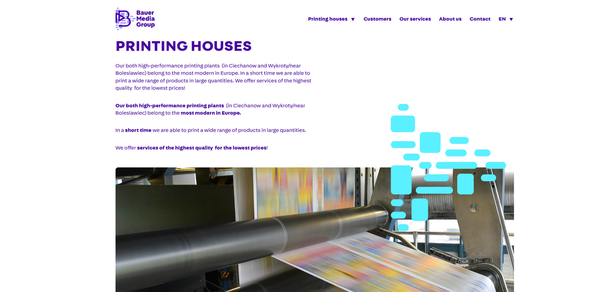 Drukarnie Bauer Media printing services