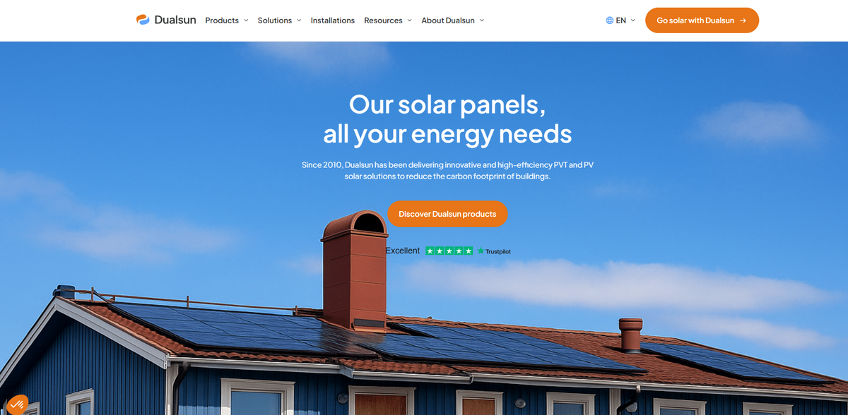 Dualsun hybrid solar panels