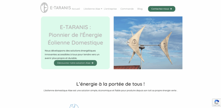 E-Taranis: Innovative Domestic Wind Energy Solutions for Homes