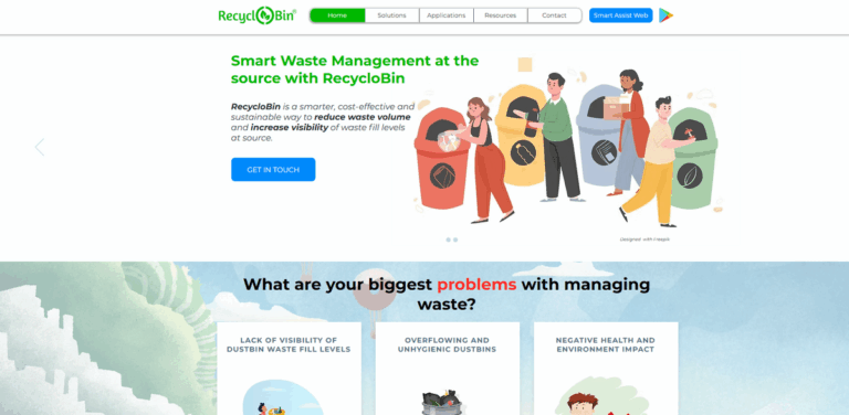 Earthzy Technology Solutions: Smart Waste Management with RecycloBin