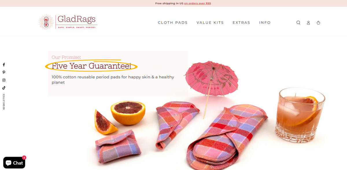 reusable period products