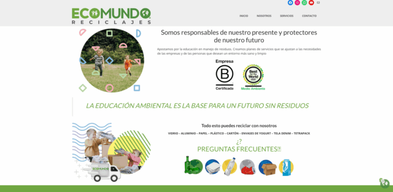 EcoMundo Reciclajes: Comprehensive Waste Management and Environmental Education