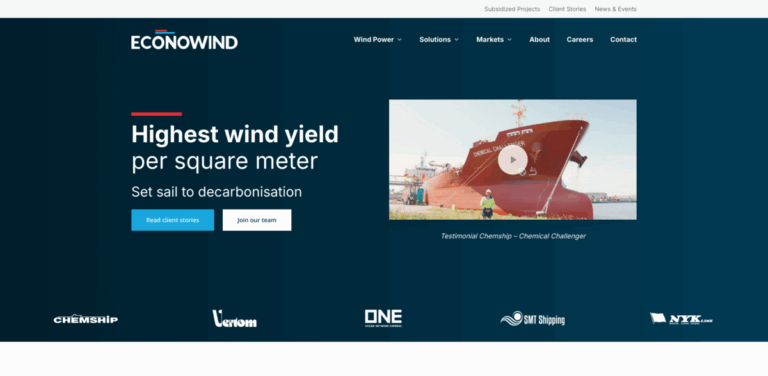 Econowind: Harnessing Wind Power for Sustainable Shipping Solutions