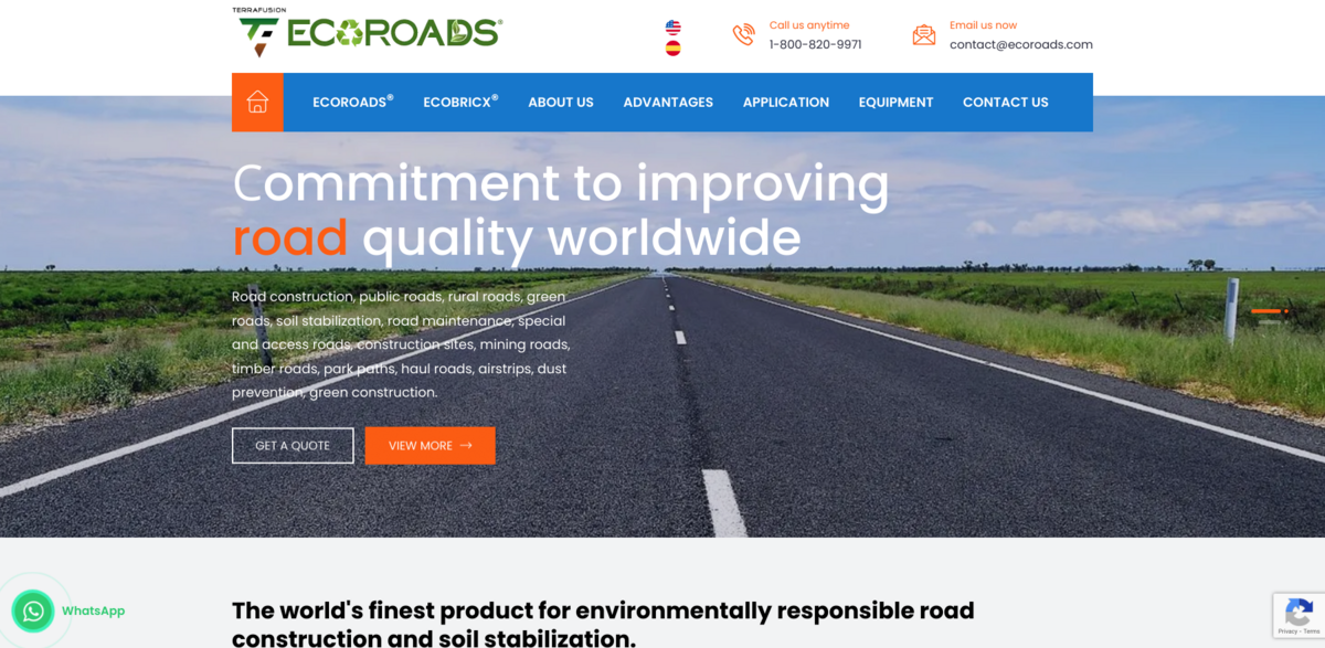ECOROADS sustainable road construction
