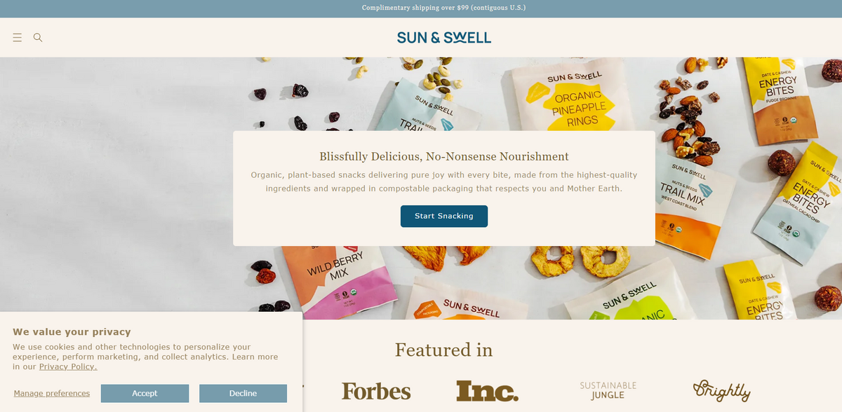 EcoSnacks: Delicious Organic Plant-Based Snacks for a Healthier Planet