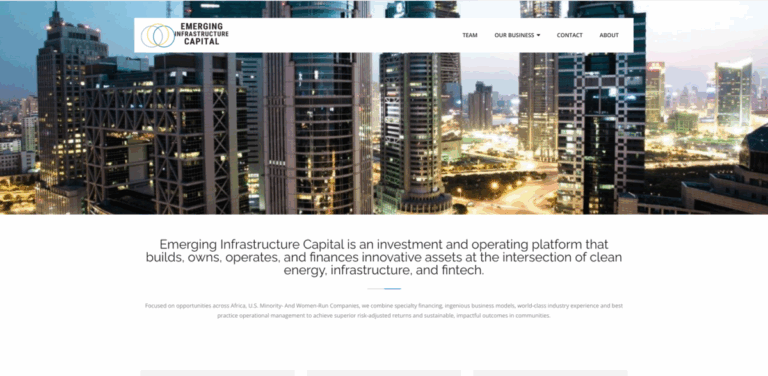 Emerging Infrastructure Capital: Investing in Clean Energy and Infrastructure in Africa