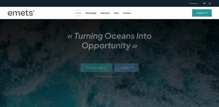 E-METS: Innovative Water Solutions for Sustainable Desalination