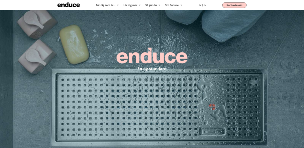 Enduce E1 shower drain