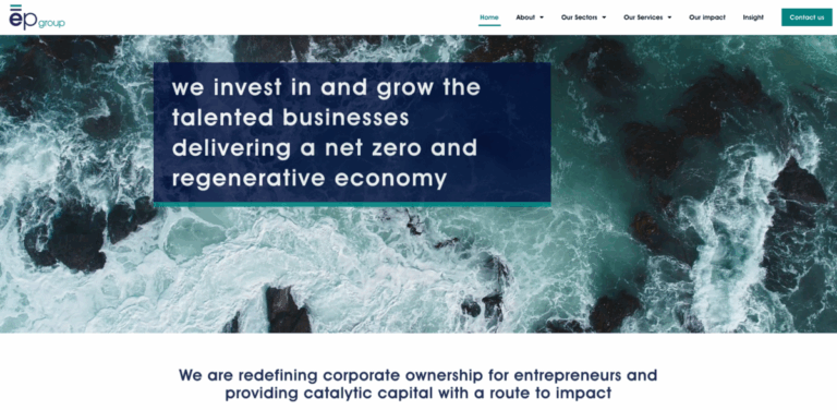 EP Group: Enabling Sustainable Business Solutions for a Net Zero Economy