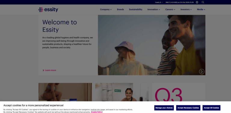 Essity: Enhancing Global Health and Hygiene Through Sustainable Solutions