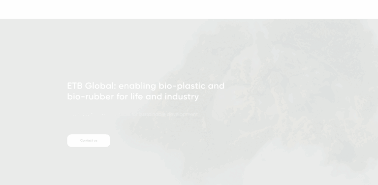ETB Global: Innovating Bio-Plastic and Bio-Rubber Solutions