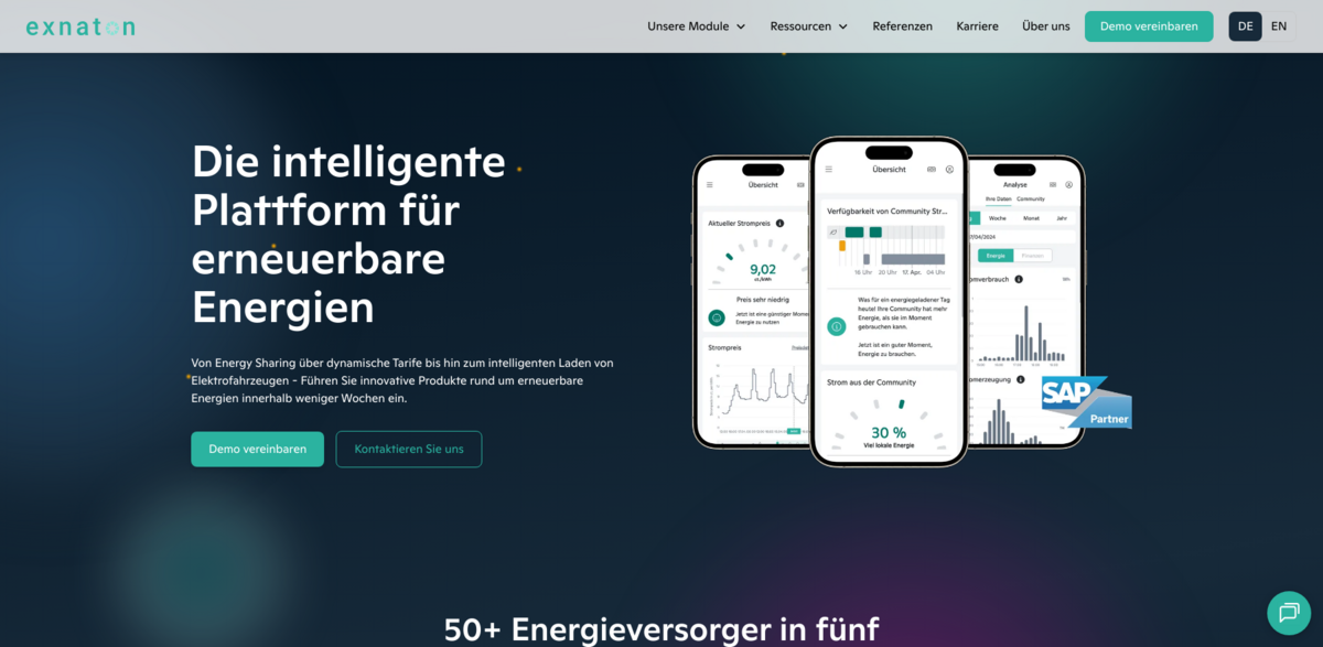 Exnaton renewable energy software