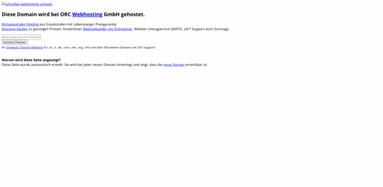 Fast Web Hosting Switzerland: Climate-Neutral Hosting Solutions