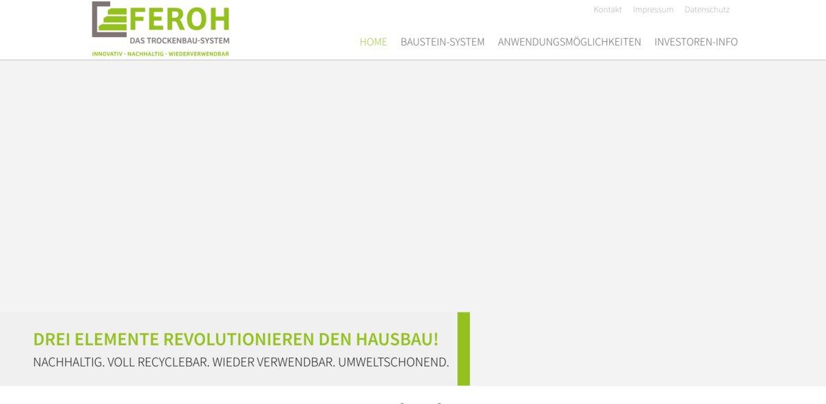 FEROH dry construction system