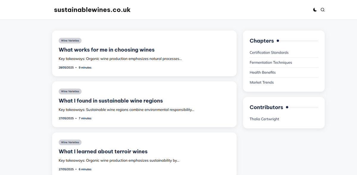 organic wine production