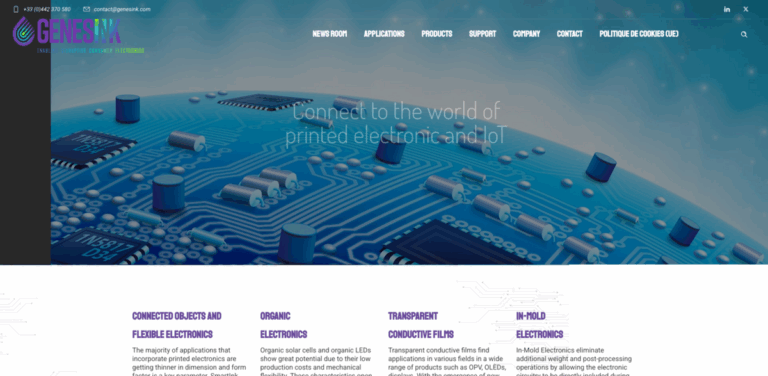 GenesInk: Innovating Nano Metal Inks for Printed Electronics