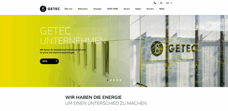 GETEC: Sustainable Energy Solutions for Real Estate and Industry